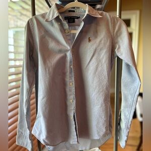 Pole Ralph Lauren light blue oxford size 4